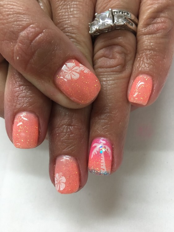 Lavish Looks | Hair Design by Lindsay | Gel Nail Designs, Tropical colors gel nail design, Nails Art Mania | gel nails, Nail Design Ideas | Cathy, Gel Nails