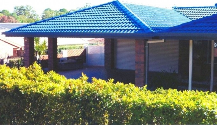Pergola with Colorbond Roofing, Timber Screens and Merbau decking