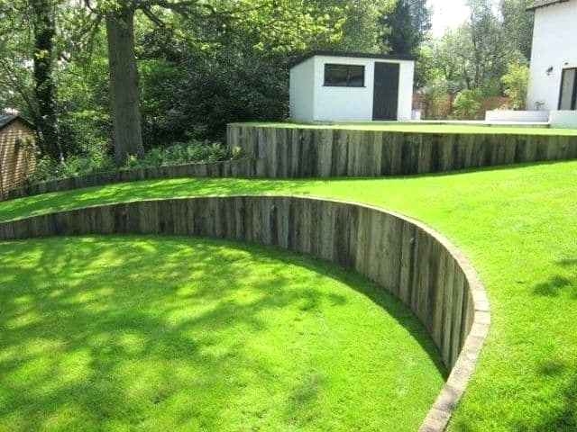 cheap retaining wall ideas