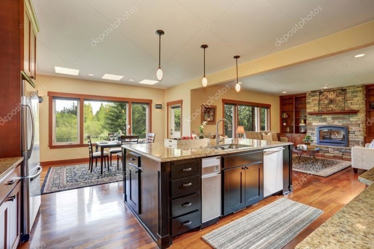 open kitchen living room dining room small open floor plan kitchen living room open dining and