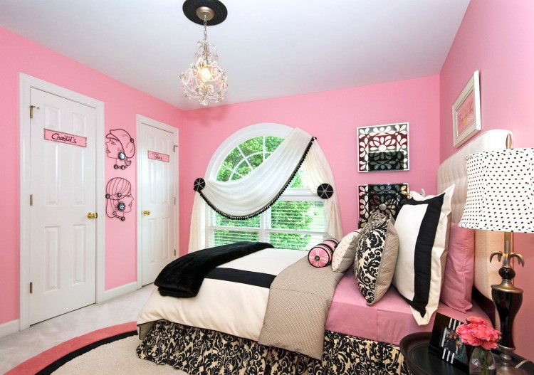 black and pink bedroom ideas love the idea of same color in different shades would never