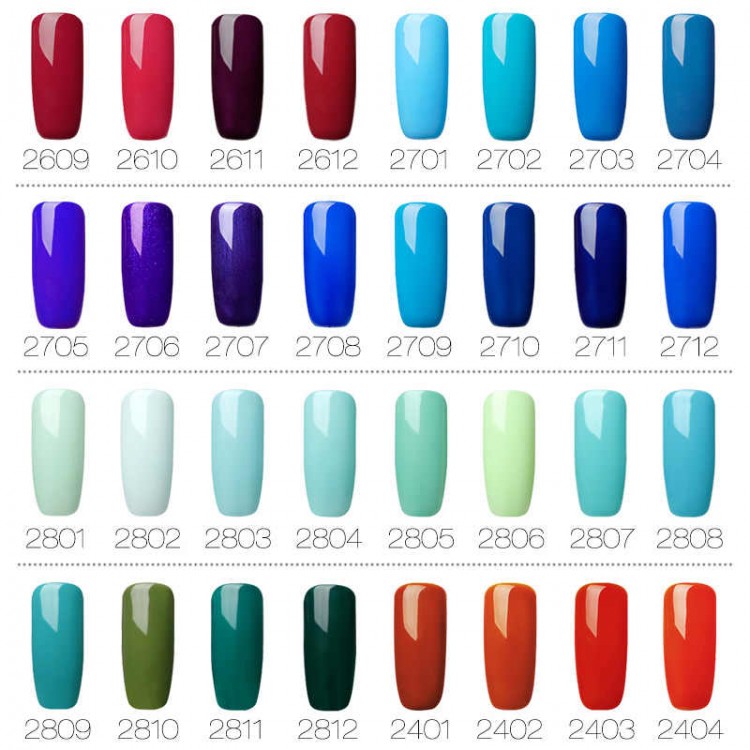 ROSALIND Gel 1S 68 Pure Color Series Nail Polish Gel Varnish Nail Art Gel Polish Set