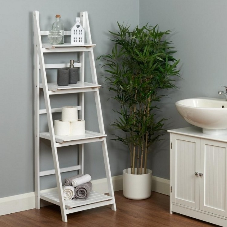Great tutorial to get the look of this storage ladder for WAY cheaper