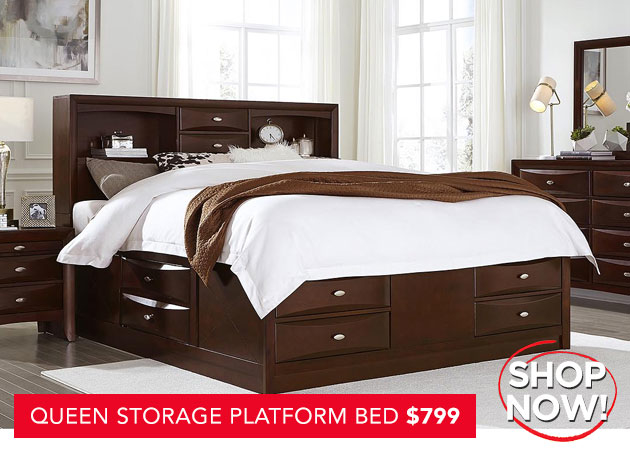 Beds and bedroom packages, dressers, mirrors, nightstands, platform beds, bunk beds and children's bedroom furniture