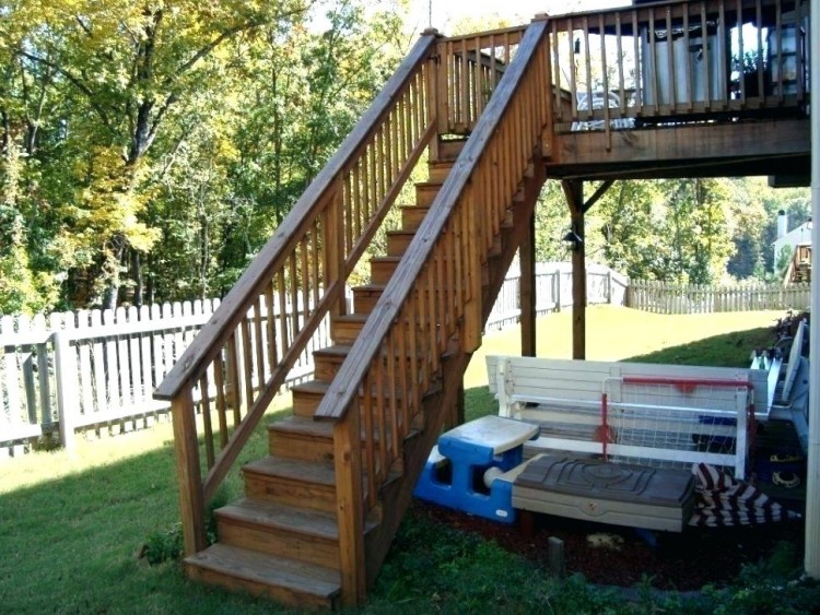 deck stair designs outdoor