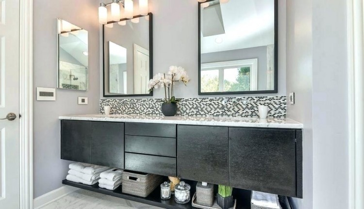 Excellent Black Into White Tones Mosaic Tiles Backsplash