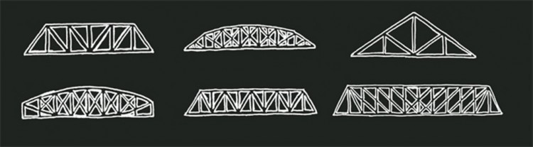 Warren truss bridge structure