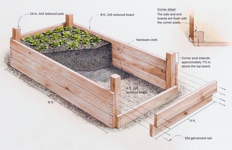 Decorative Raised Planter