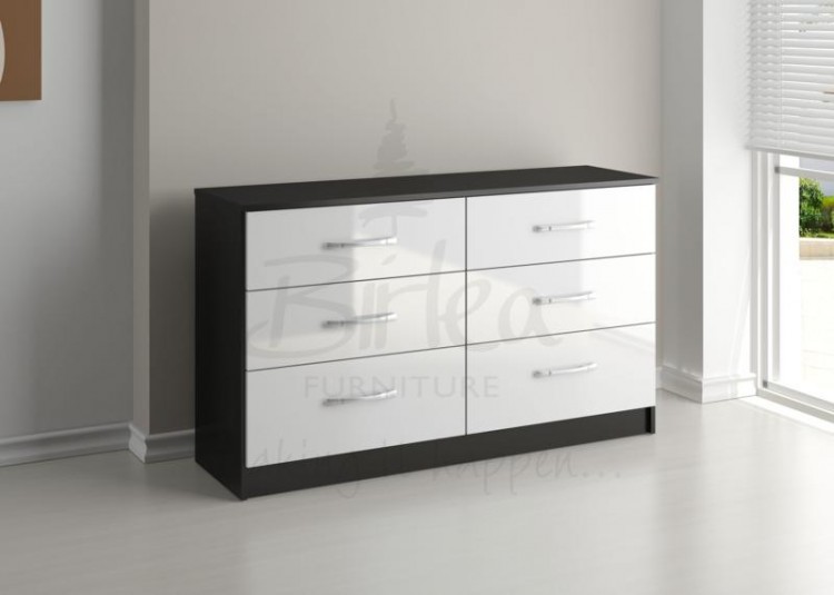 Romantico Tall 6 Drawer Wide Dresser