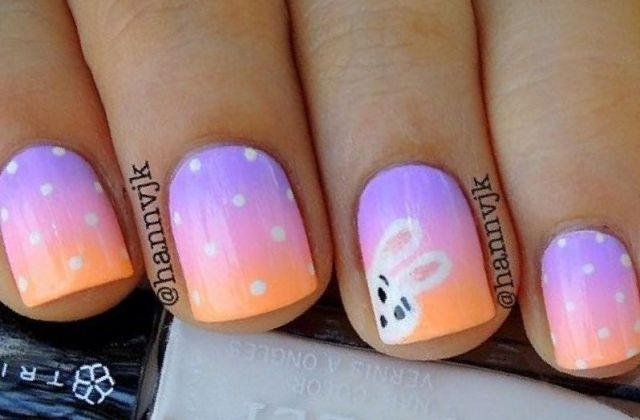 Osterhase | Easy Easter Nail Designs für kurze Nägel | Netter Frühling Nail Art I