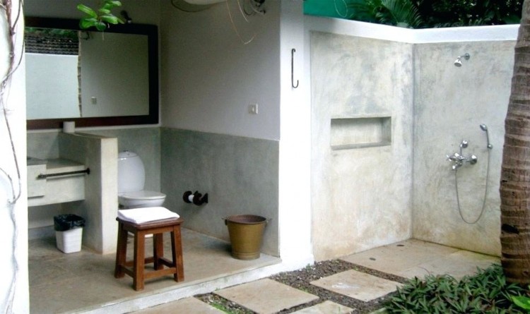 outdoor pool shower stylish bathroom for best design idea image on camping dog area wedding rent
