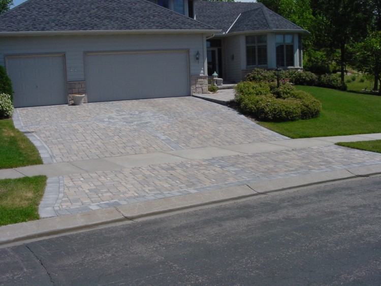 Permeable paving is ideal for a large area, like a driveway