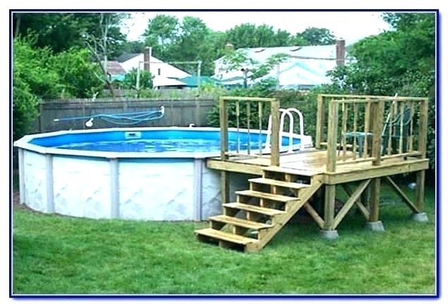 best above ground pools with decks