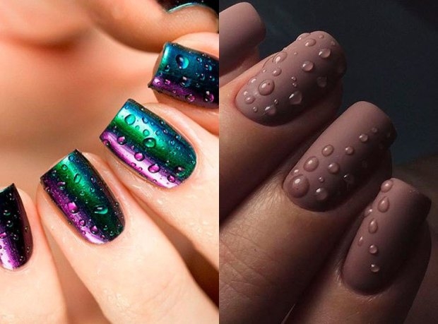 sparkling fall nail designs or image 66 fall gel nail designs 2018