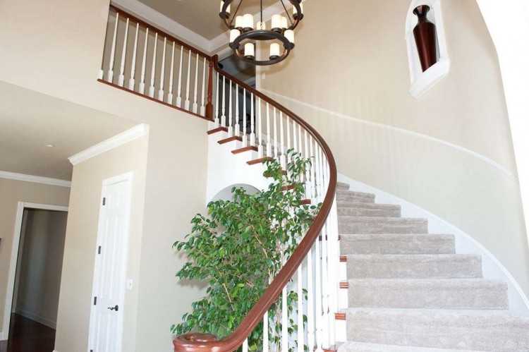 The beautiful staircase in the Grand Hall at Heartland Place, 81 Ranch, Enid, Oklahoma