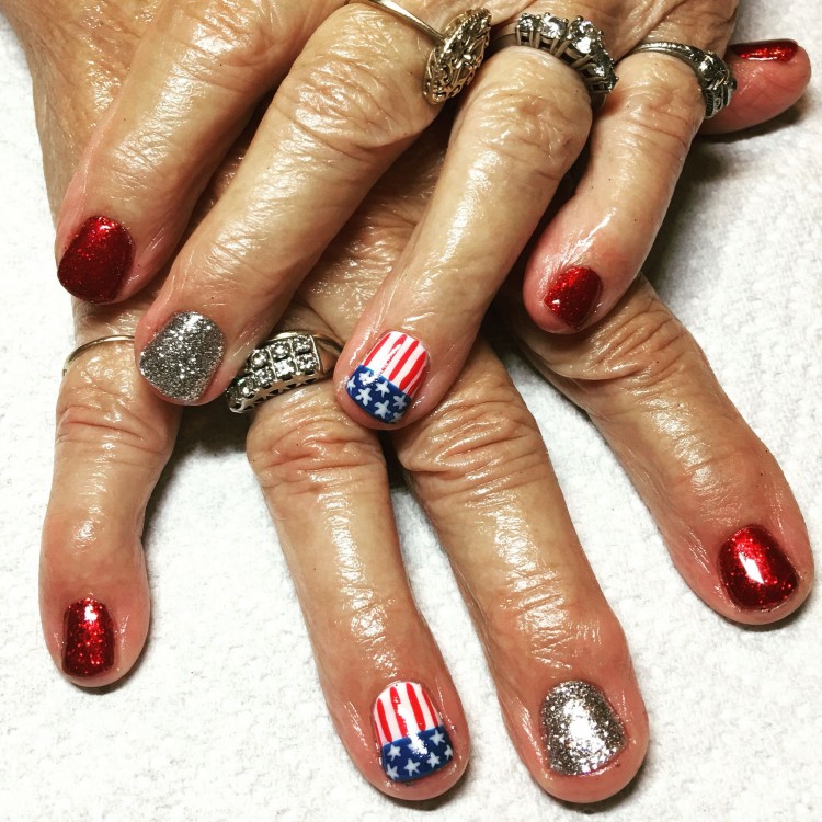 Patriotic nails