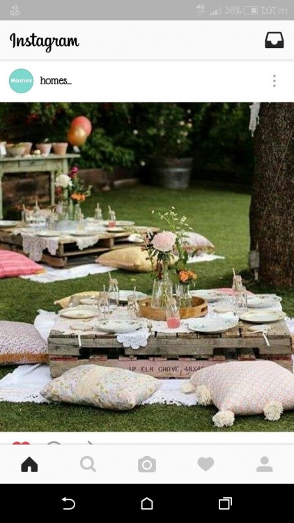 Partyscape from a Rustic Outdoor Farm + Garden Party via Kara's Party Ideas | KarasPartyIdeas