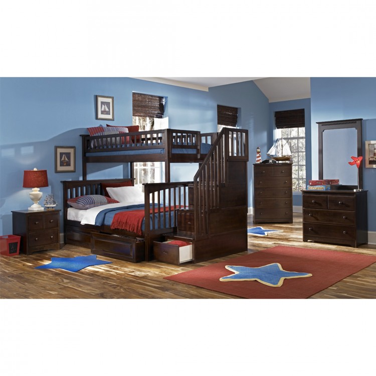 furniture queen bed with flat panel atlantic bedroom