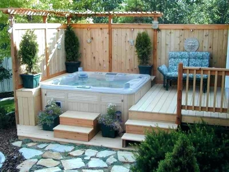 hot tub landscape design ideas room decorating