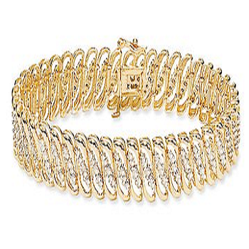 Pure gold bracelet screw design love men man yellow gold gift present  birthday memorial day present