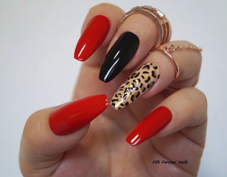 Beauteous Acrylic Nail Designs Animal Print Rated 51 from 100 by 153 users