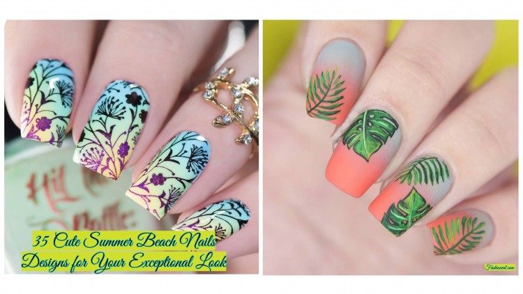 Nail Art:Tropical Beach Nail Art Designs Gel Nails Cute Tropical Design Interior Glass Designs