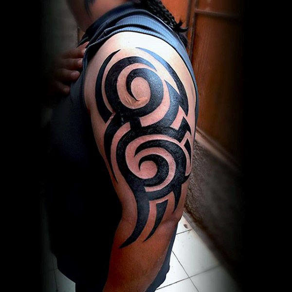 cool armband male polynesian tribal tattoo designs and inspiration