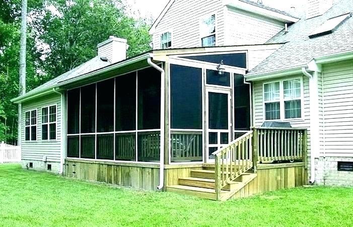 A gray PVC deck