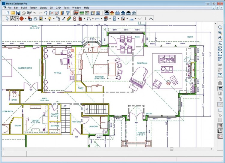 SmartDraw interior design software offers free tech support and examples from professional interior design plans