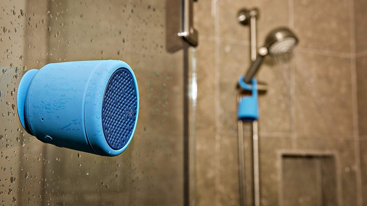 Wielding a handheld shower in a tight shower that lacks a soap dish or shelf may lead to some bathroom gymnastics