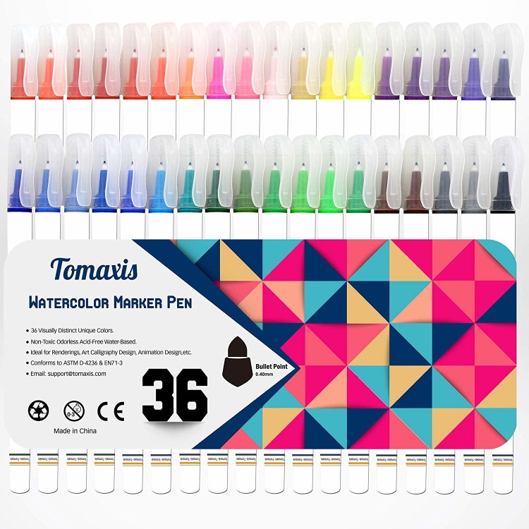 Bullet Journal Malstifte Bullet Point Art Marker Fineliner Stifte Set von 36 Farben für DIY Handwerk Schreiben Schreiben Schreiben Tagebuch Malerei