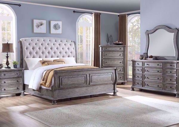 Ashley Porter California King Sleigh Bed w/Storage