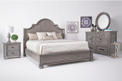 Rough Sawn 8 pc Queen Bedroom Set (Bedroom)