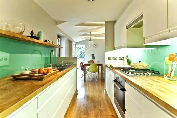 narrow long kitchen ideas