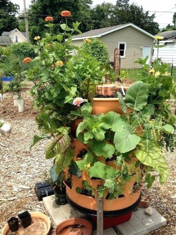 Clever Clever! And great way to use broken pots!