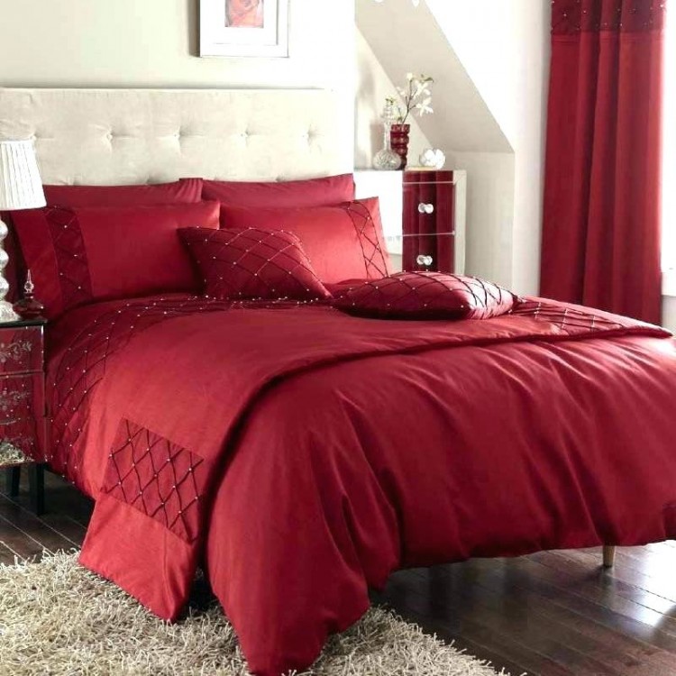 red and black bedroom