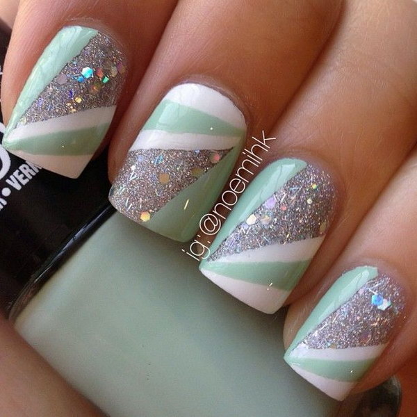 Gel Nail: Mint Gel Nail Polish With These Nail Art Ideas Nail Designs 2018 Cute