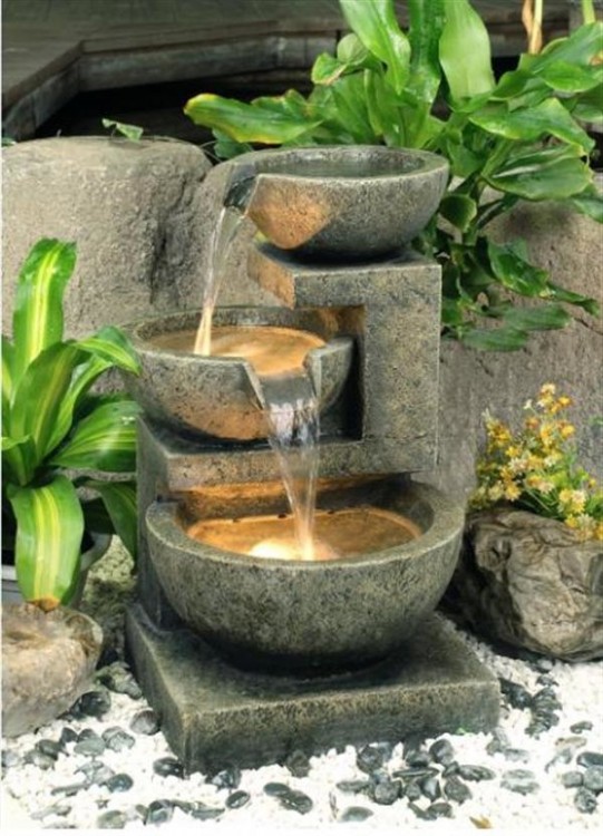 outdoor fountain ideas garden