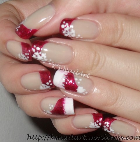 Santa Hat Nail Design Santa Hat Nail Design Red Hats With Contemporary Christmas Tree Art My