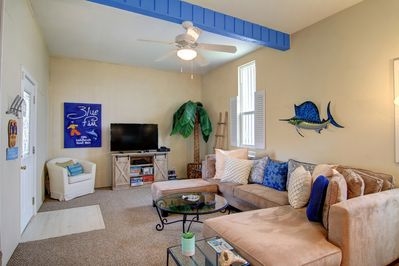 white + wood Loving this whole room!!! Especially the wood couches so different and funky