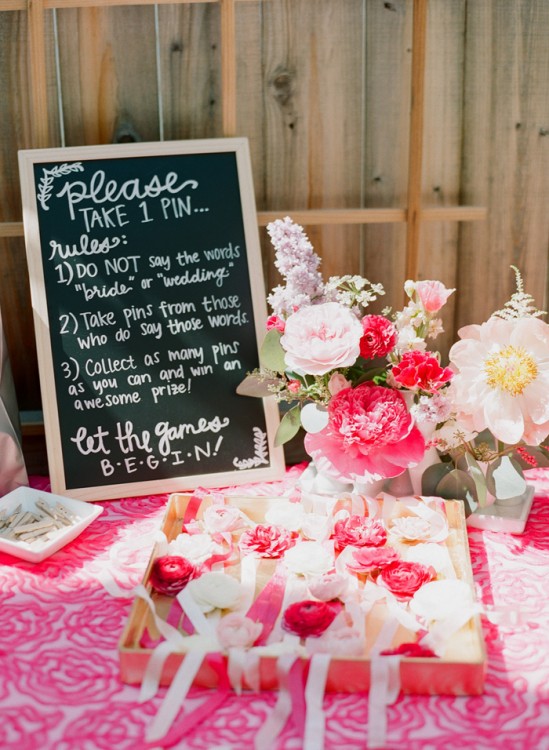 I love this idea of freezing roses in the ice cubes for the garden bridal shower