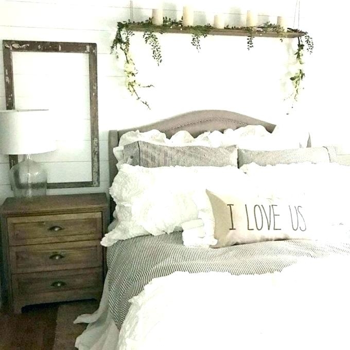 farmhouse bedroom bedding ideas 8 above bed