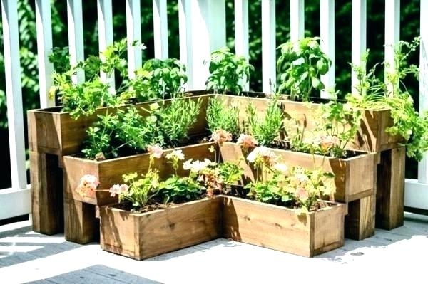 wooden crate planter diy crte s plnter wht