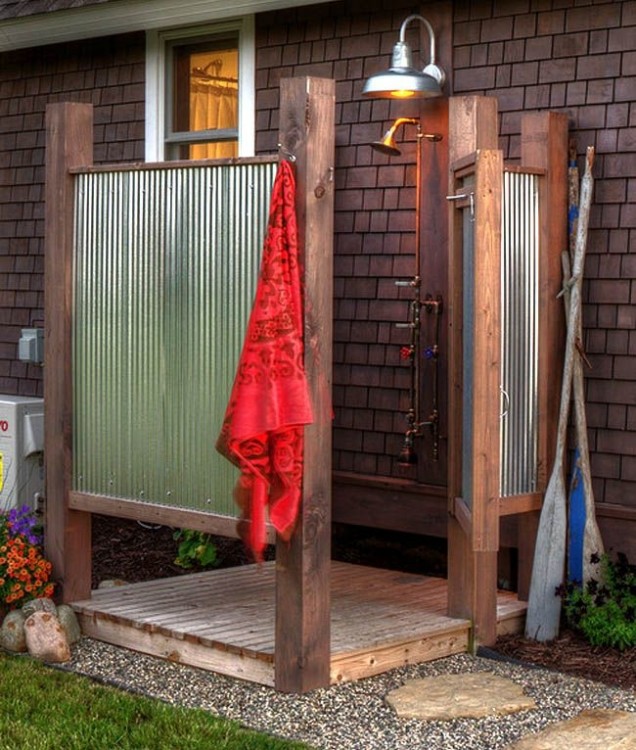 outdoor shower tile ideas