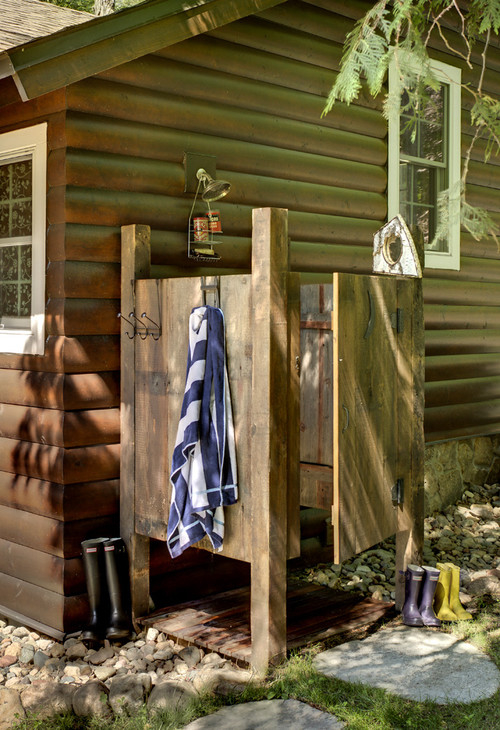 shower in the tower for the elevated water tank as this would help save costs on the galvanized pipe, which would run between five and 12 cents per foot