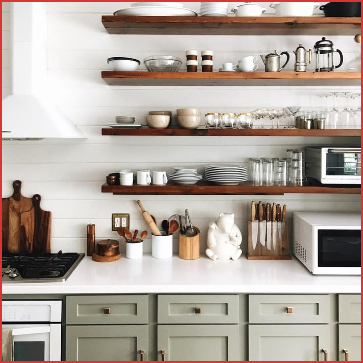 floating shelves for kitchens