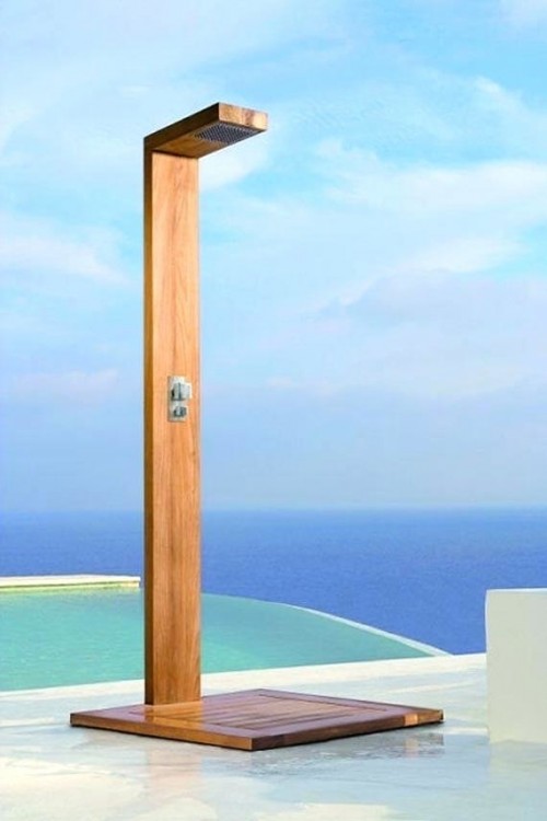 modern outdoor shower