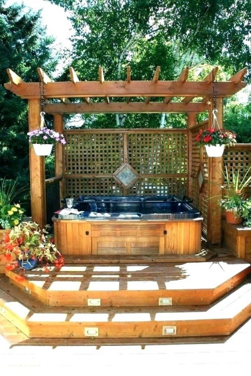 hot tub deck