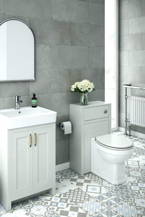 small white bathrooms