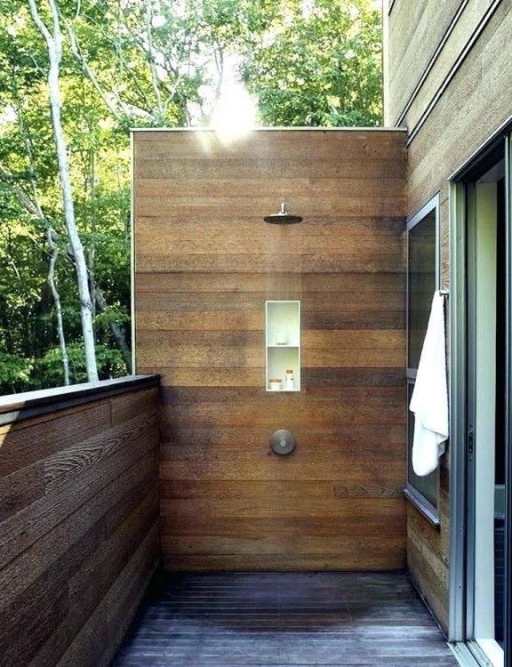 diy outdoor shower